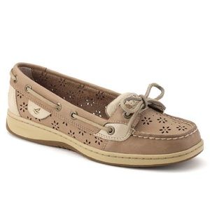Sperry Angelfish topsides Floral perforated detail